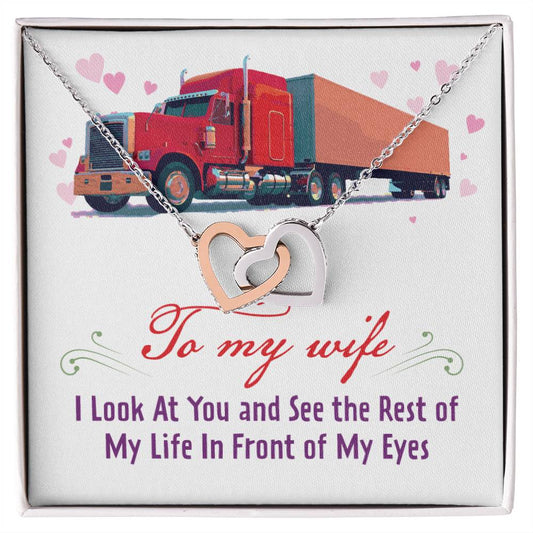 Trucker'S Wife - Interlocking Heart Necklace Interlocking Hearts Necklace