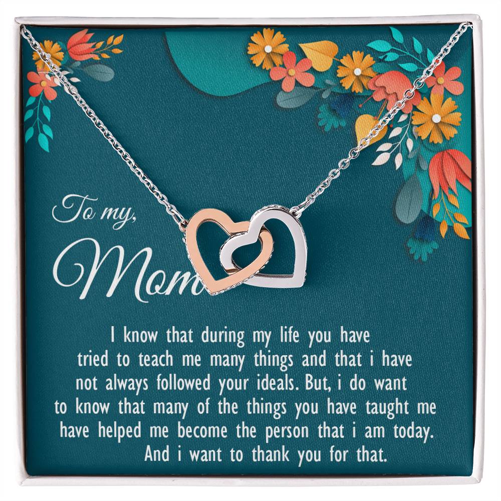 Two Hearts Never-Ending Love Necklace Interlocking Hearts Necklace