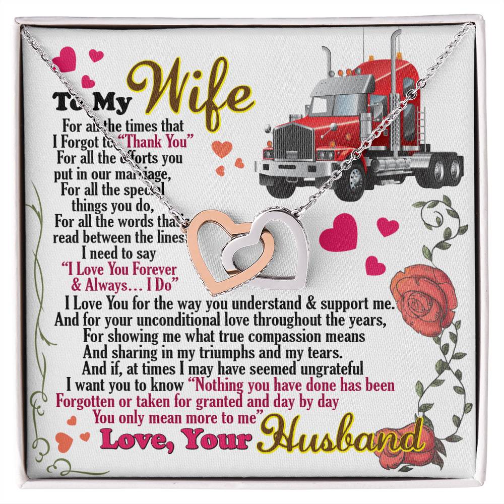 Trucker'S Wife - Interlocking Heart Necklace Interlocking Hearts Necklace