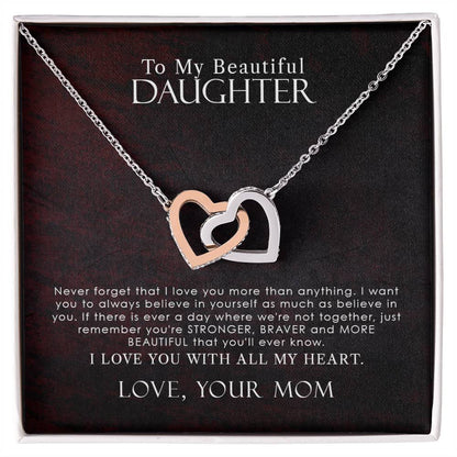 Collection Daughter - More Beautiful That You'Ll Ever Know - Necklace Interlocking Hearts Necklace