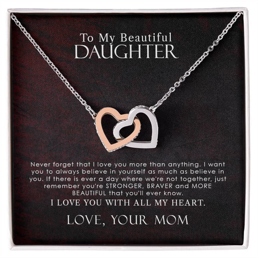 Collection Daughter - More Beautiful That You'Ll Ever Know - Necklace Interlocking Hearts Necklace