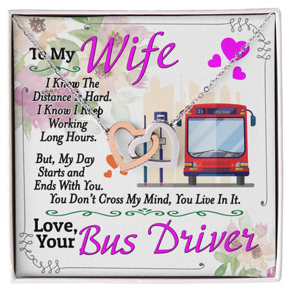 Bus Driver'S Wife - Interlocking Heart Necklace Interlocking Hearts Necklace