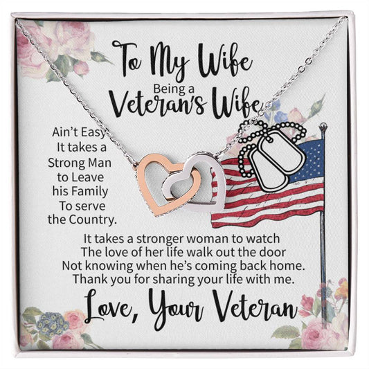 Veteran'S Wife - Interlocking Heart Necklace Interlocking Hearts Necklace