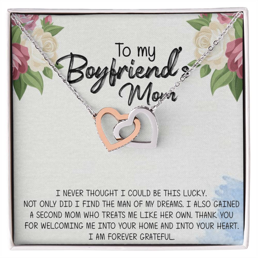 Gift For Boyfriend'S Mom Boyfriend'S Mom Gift To My Boyfriends Mom Gift Mother'S Day Gift For Boyfriends Mom Boyfriend Mom Gift Interlocking Hearts Necklace