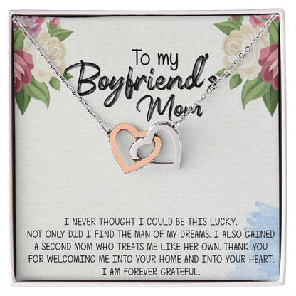 Gift For Boyfriend'S Mom Boyfriend'S Mom Gift To My Boyfriends Mom Gift Mother'S Day Gift For Boyfriends Mom Boyfriend Mom Gift Interlocking Hearts Necklace