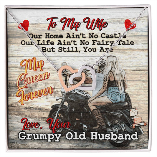 Biker'S Wife - Interlocking Heart Necklace Interlocking Hearts Necklace