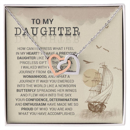 Butterfly - Interlocking Hearts Interlocking Hearts Necklace