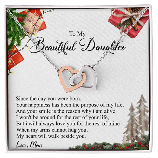 Your Happiness Has Been The Purpose Of My Life - Interlocking Heart Necklace Interlocking Hearts Necklace