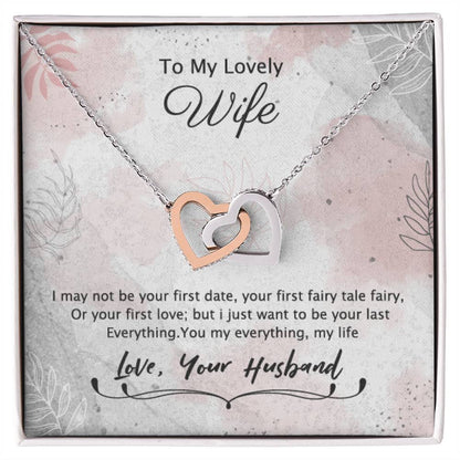 Best Gift For Wife From Husband Interlocking Hearts Necklace