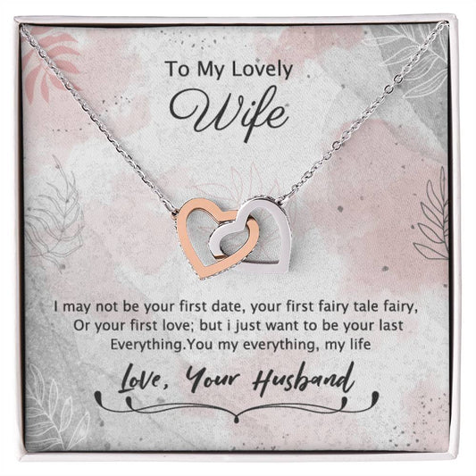 Best Gift For Wife From Husband Interlocking Hearts Necklace