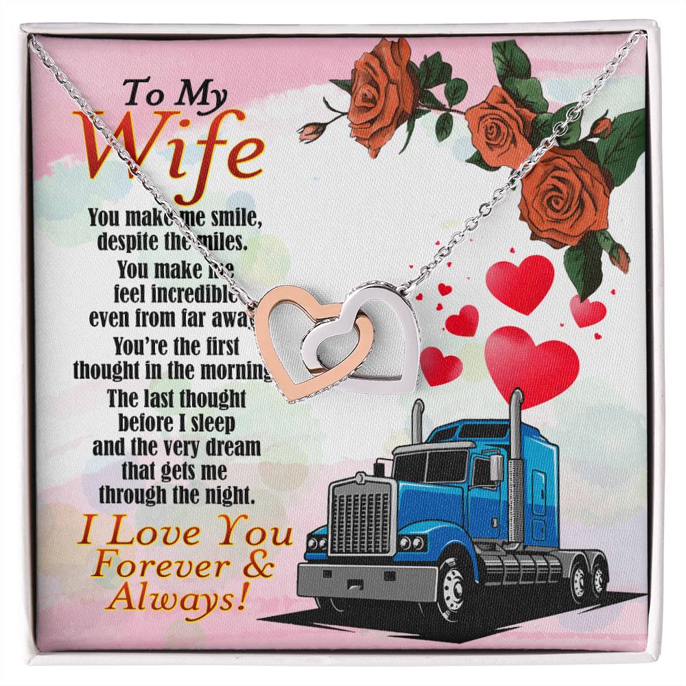 Trucker'S Wife - Interlocking Heart Necklace Interlocking Hearts Necklace