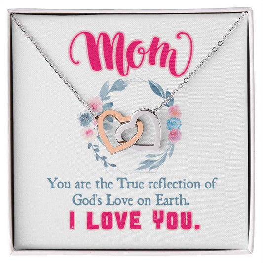 Gift For Mom - Interlocking Hearts Necklace