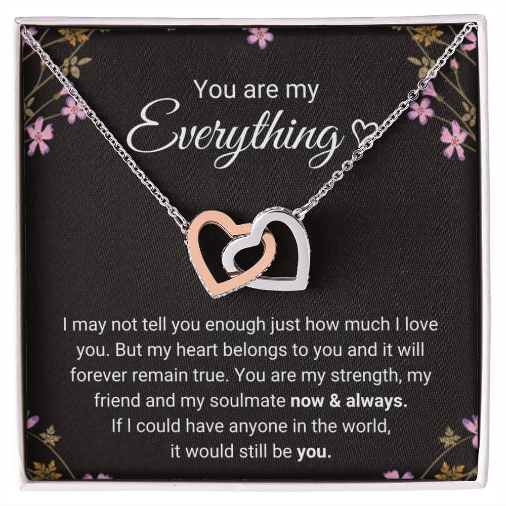 Connected By Hearts - Necklace Interlocking Hearts Necklace