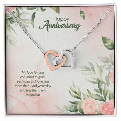 Anniversary Edition Love Grows Everyday - Interlocking Hearts Necklace