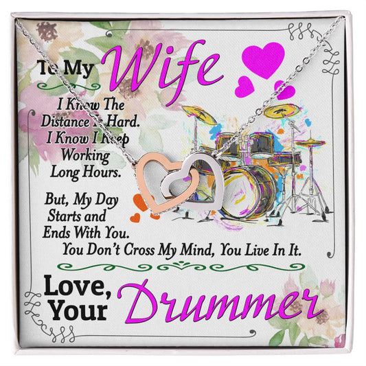 Drummer'S Wife - Interlocking Heart Necklace Interlocking Hearts Necklace