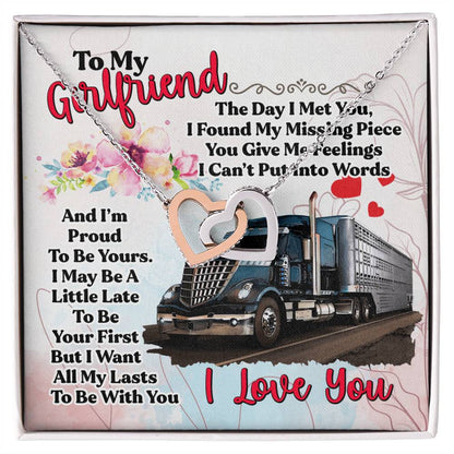 Trucker'S Girlfriend- Interlocking Necklace Interlocking Hearts Necklace