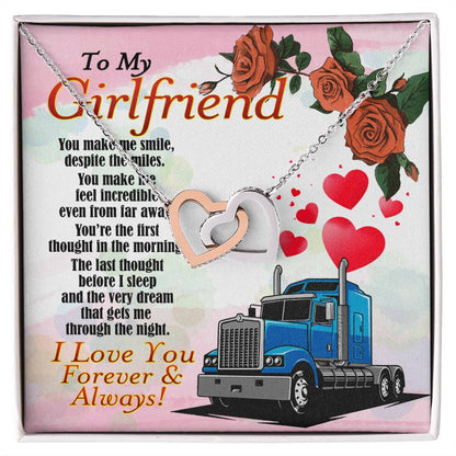 Trucker'S Girlfriend - Interlocking Heart Necklace Interlocking Hearts Necklace