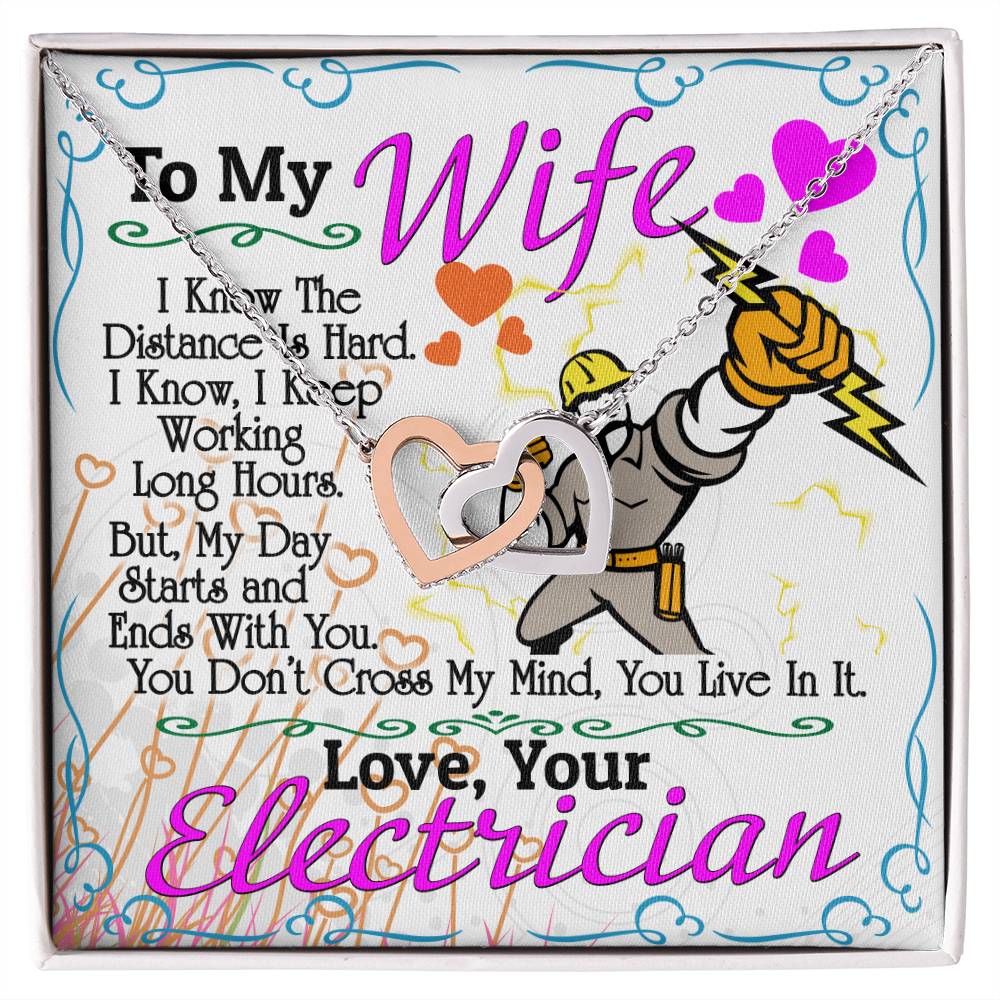 Electrician'S Wife - Interlocking Heart Necklace Interlocking Hearts Necklace