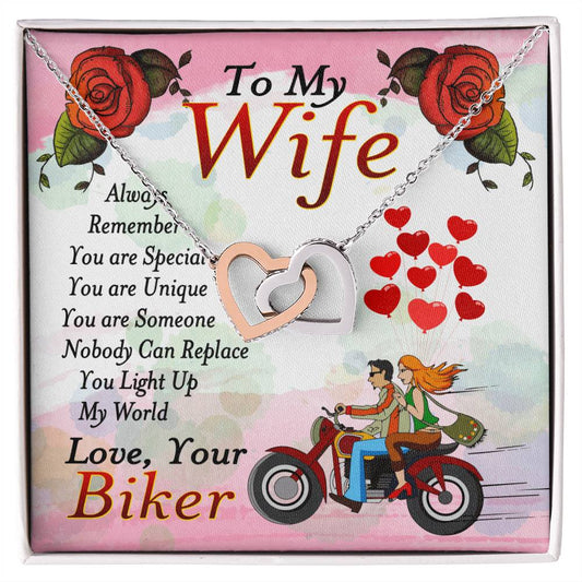 Biker'S Wife - Interlocking Heart Necklace Interlocking Hearts Necklace