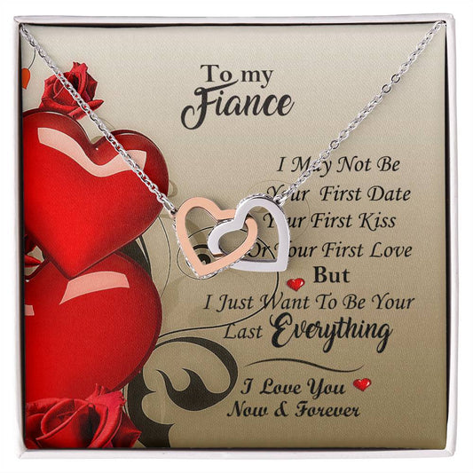 All Yours Necklace For Fiance Interlocking Hearts Necklace