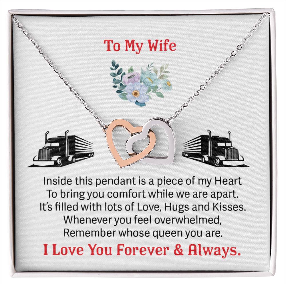 Trucker'S Wife - Interlocking Heart Necklace Interlocking Hearts Necklace