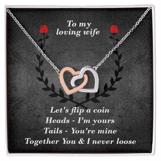 You & I Interlocked Hearts Necklace. Interlocking Hearts Necklace
