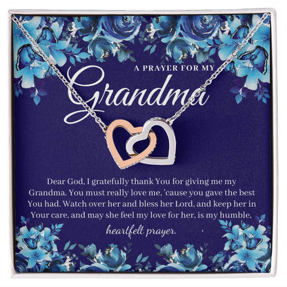 A Prayer For My Grandma - Interlocking Heart Necklace Interlocking Hearts Necklace