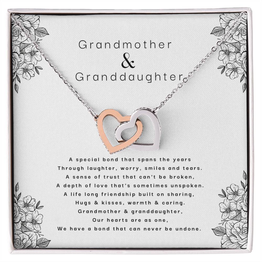 A Bond That Can Never Be Undone Necklace Interlocking Hearts Necklace