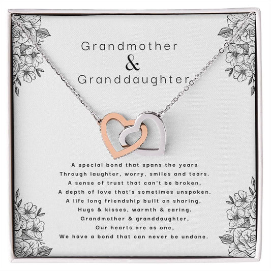 A Bond That Can Never Be Undone Necklace Interlocking Hearts Necklace