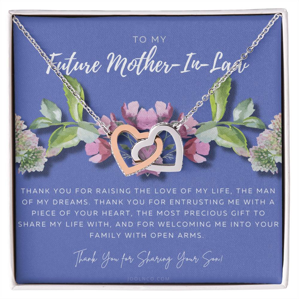 Future Mother In Law Gift Mom In Law Jewelry Mother'S Day Gift For Mother-In-Law Gift For Mother In Law Mother-In-Law Necklace Interlocking Hearts Necklace