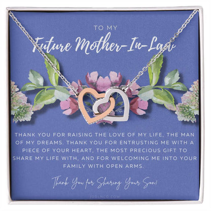 Future Mother In Law Gift Mom In Law Jewelry Mother'S Day Gift For Mother-In-Law Gift For Mother In Law Mother-In-Law Necklace Interlocking Hearts Necklace