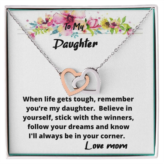 Follow Your Dreams Interlocking Hearts Necklace