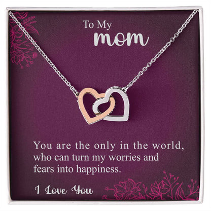 Collection Mom - The Impact You Have On Me - Necklace Interlocking Hearts Necklace