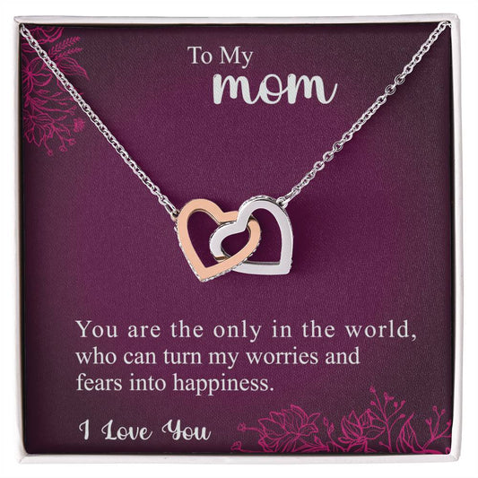 Collection Mom - The Impact You Have On Me - Necklace Interlocking Hearts Necklace
