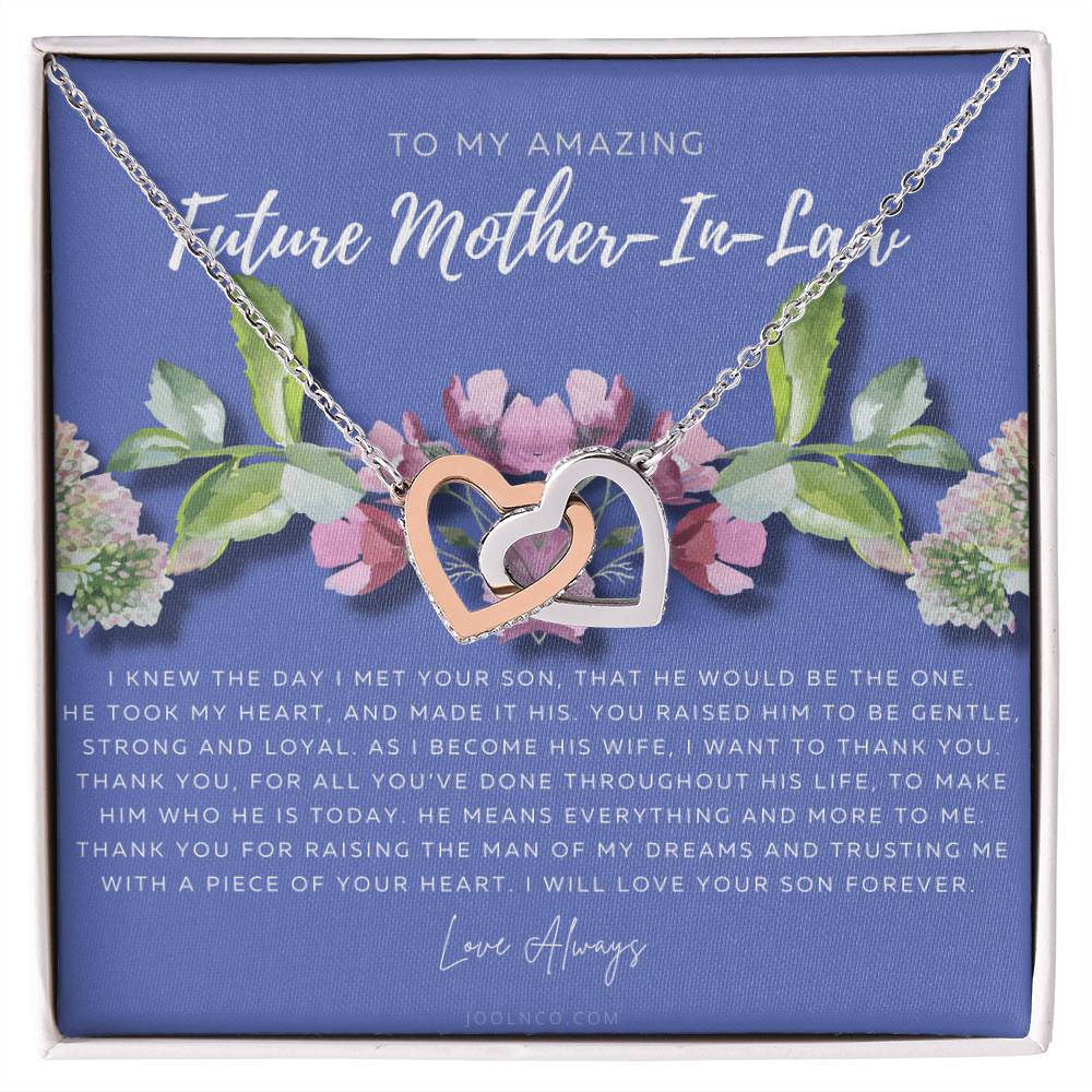 Future Mother In Law Gift Mom In Law Jewelry Mother'S Day Gift For Mother-In-Law Gift For Mother In Law Mother-In-Law Necklace Interlocking Hearts Necklace