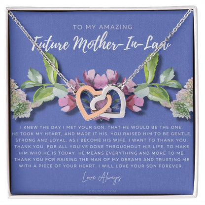 Future Mother In Law Gift Mom In Law Jewelry Mother'S Day Gift For Mother-In-Law Gift For Mother In Law Mother-In-Law Necklace Interlocking Hearts Necklace