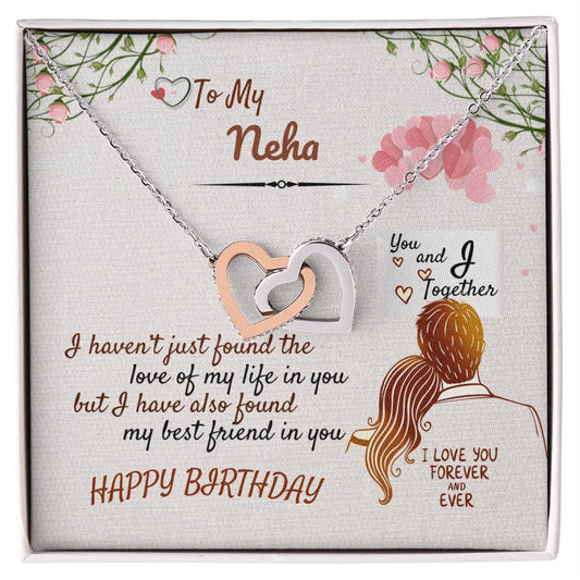 Birthday Gift - Forever Love Necklace Interlocking Hearts Necklace