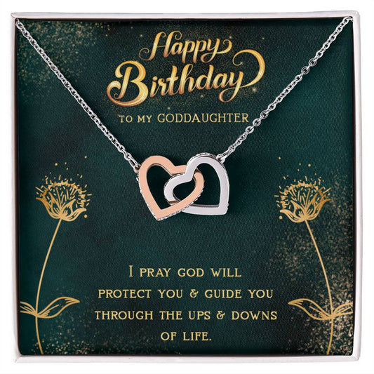 Birthday Gift For Goddaughter- Interlock Heart Necklace Interlocking Hearts Necklace