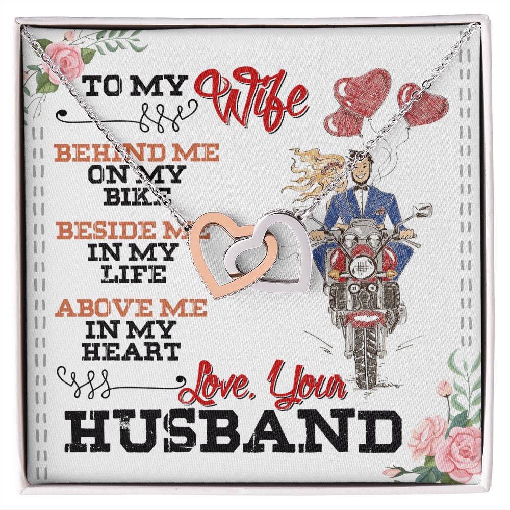 Biker'S Wife - Interlocking Heart Necklace Interlocking Hearts Necklace