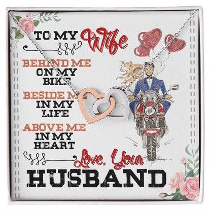 Biker'S Wife - Interlocking Heart Necklace Interlocking Hearts Necklace