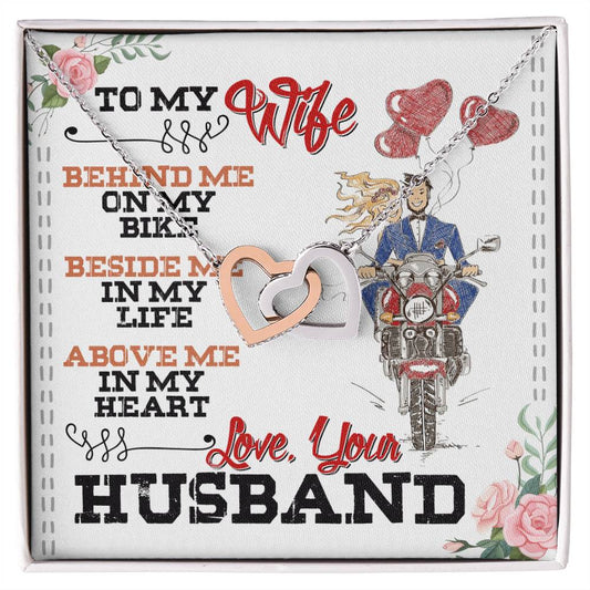 Biker'S Wife - Interlocking Heart Necklace Interlocking Hearts Necklace