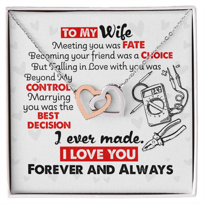 Electrician'S Wife - Interlocking Heart Necklace Interlocking Hearts Necklace