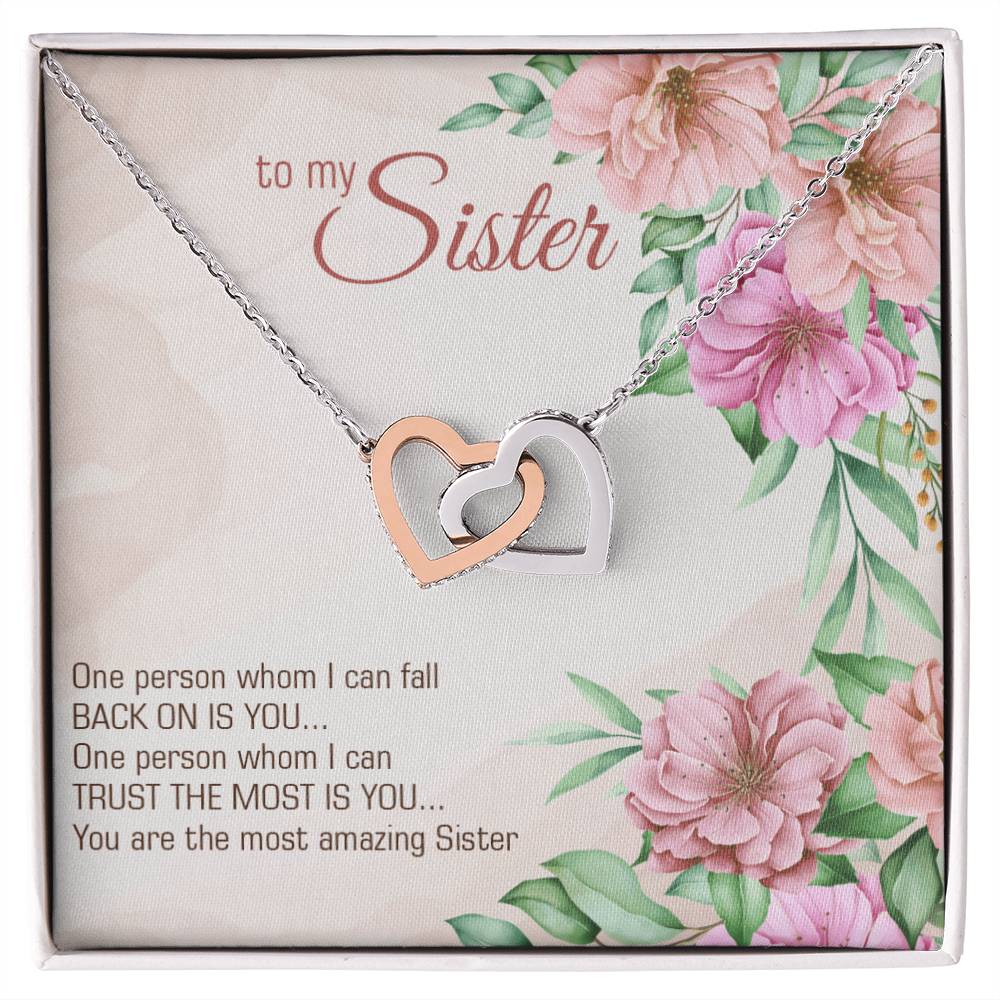 Collection Sister - Most Amazing Sister - Interlocking Hearts Necklace