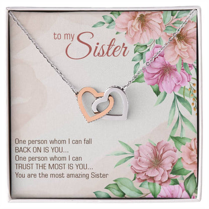 Collection Sister - Most Amazing Sister - Interlocking Hearts Necklace