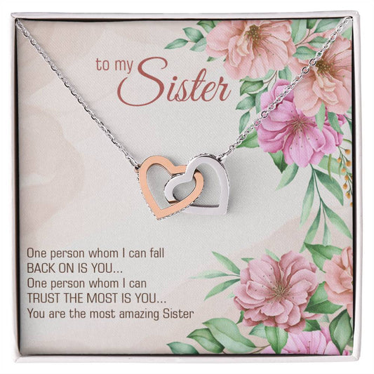 Collection Sister - Most Amazing Sister - Interlocking Hearts Necklace