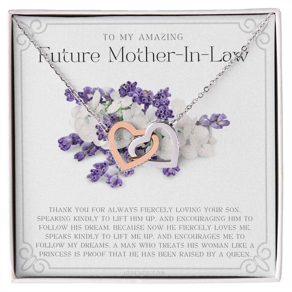 Future Mother In Law Gift Mom In Law Jewelry Mother'S Day Gift For Mother-In-Law Gift For Mother In Law Mother-In-Law Necklace Interlocking Hearts Necklace