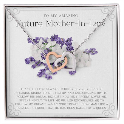 Future Mother In Law Gift Mom In Law Jewelry Mother'S Day Gift For Mother-In-Law Gift For Mother In Law Mother-In-Law Necklace Interlocking Hearts Necklace