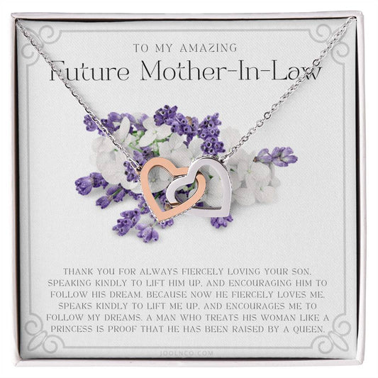 Future Mother In Law Gift Mom In Law Jewelry Mother'S Day Gift For Mother-In-Law Gift For Mother In Law Mother-In-Law Necklace Interlocking Hearts Necklace