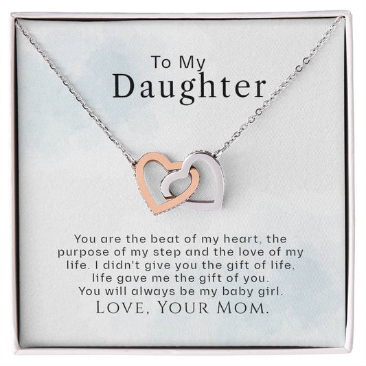 Collection Daughter - The Beat Of My Heart - Necklace Interlocking Hearts Necklace