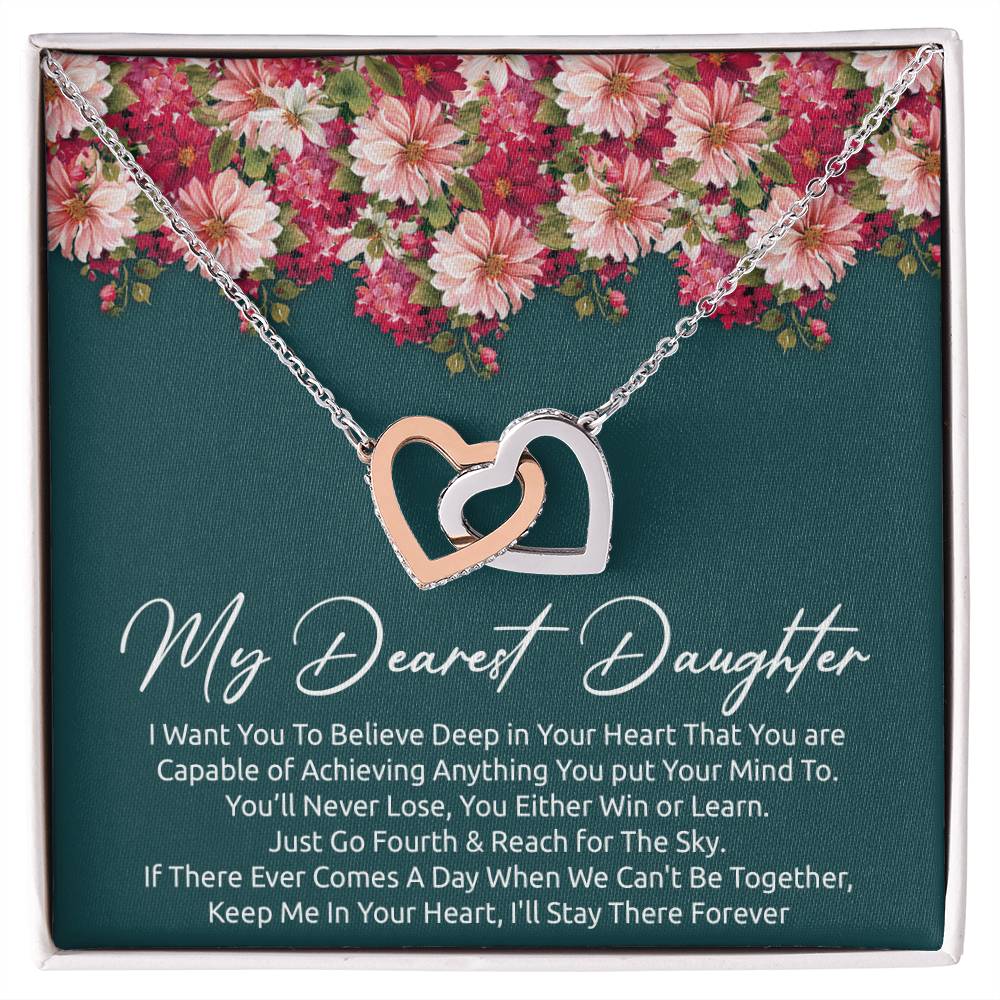 Best Meaningful Gift For Daughter Interlocking Hearts Necklace